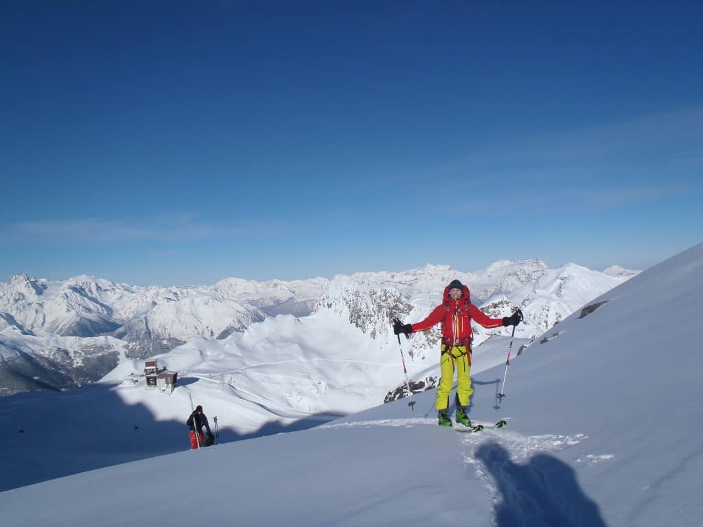 neige et soleil sur les glacier de la haute route